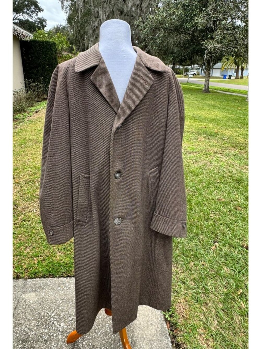 Vintage Grenadier Men’s Coat Tailored for Wright Womble Pitts Long 42” As Is
